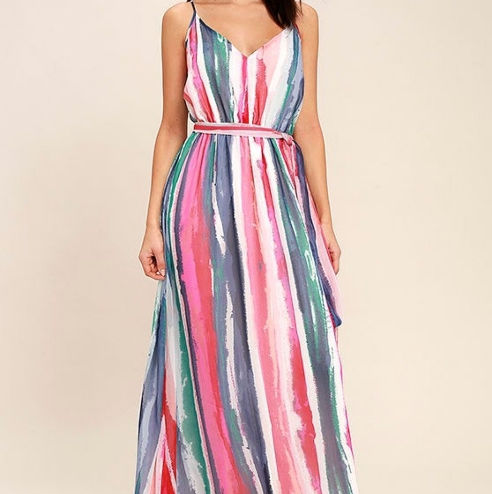 Jack by BB Dakota Multicolored Print Maxi XS - Picture 2 of 3